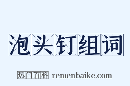 泡头钉组词是什么意思的图片